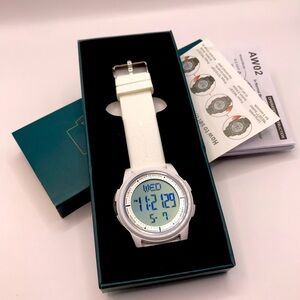 Beeasy White Waterproof Digital Watch